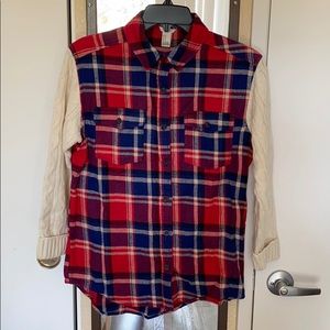 Forever 21 flannel with cable sleeves